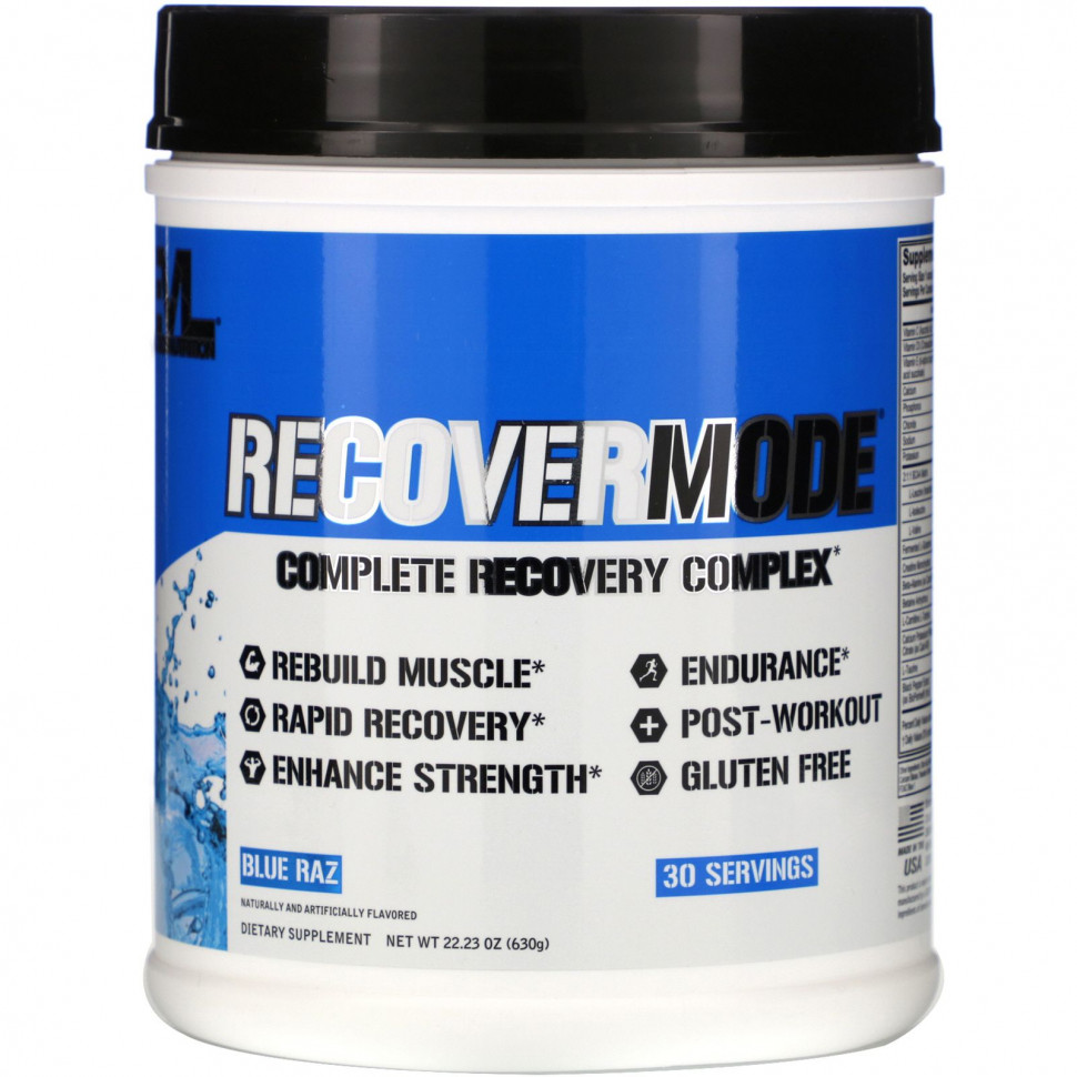   (Iherb) EVLution Nutrition, Recover Mode, Complete Recovery Complex, 22.23 oz (630 g)    -     , -, 