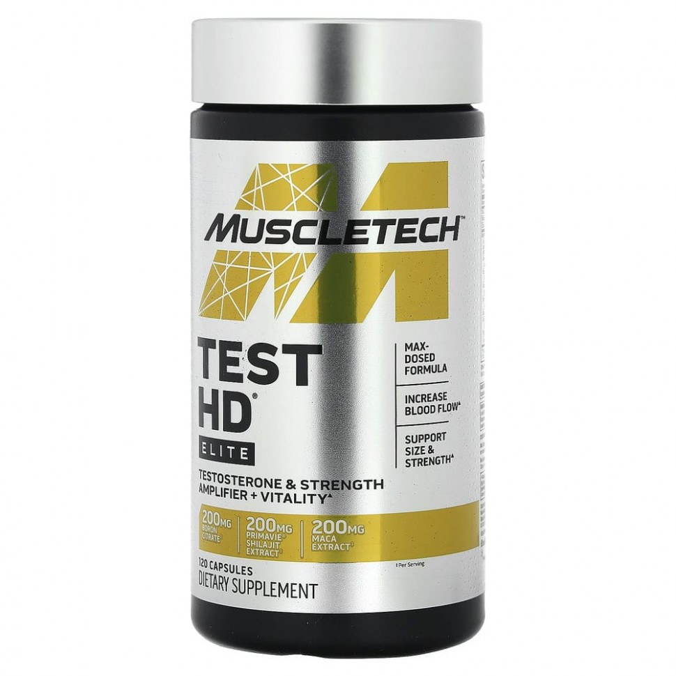   (Iherb) Muscletech, Test HD, Elite, 120     -     , -, 