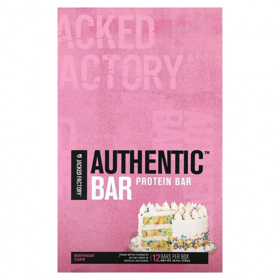   (Iherb) Jacked Factory, Authentic Bar,  ,  , 12   60  (2,12 )    -     , -, 