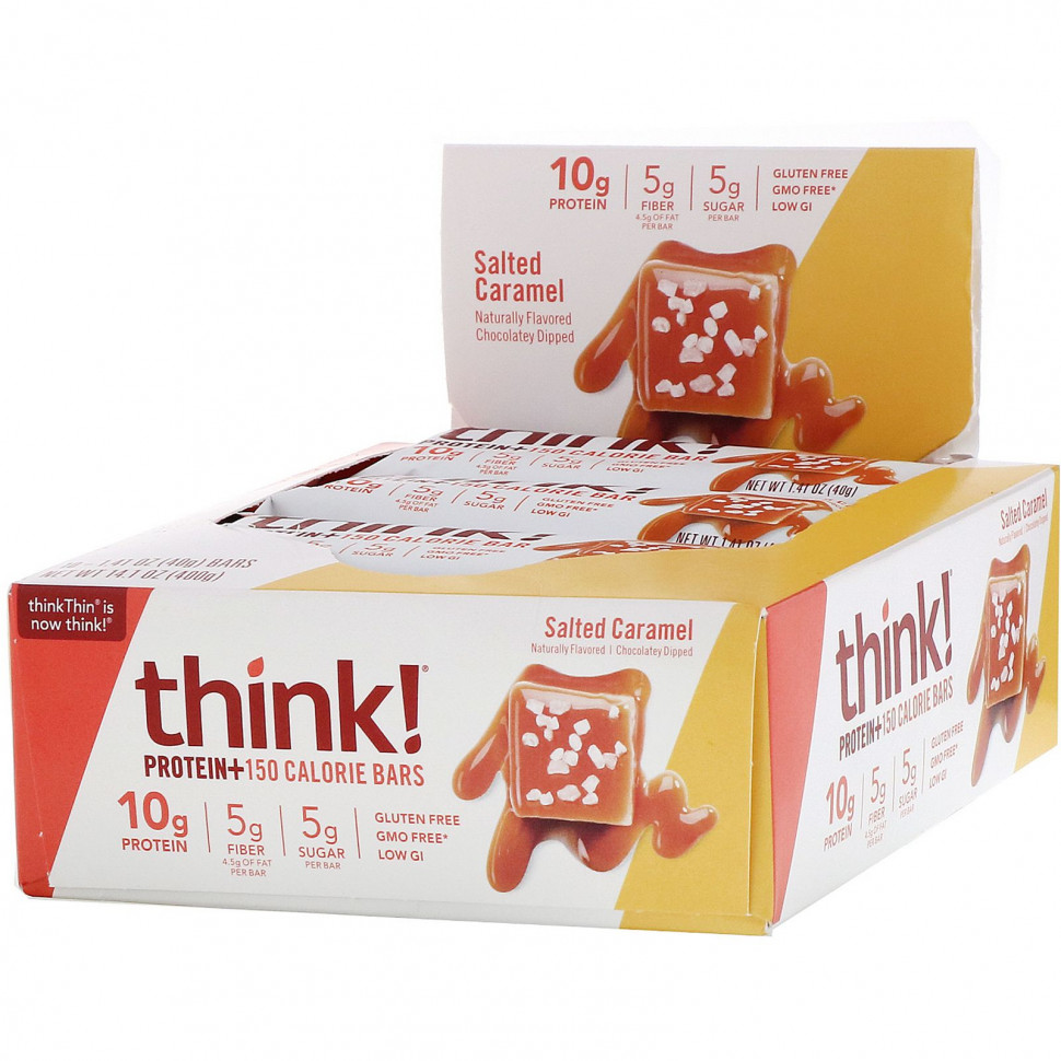   (Iherb) Think !,  Protein + 150 Calorie,  , 10   1,41  (40 )     -     , -, 