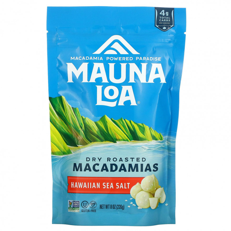   (Iherb) Mauna Loa, Dry Roasted Macadamias,   , 226  (8 )    -     , -, 