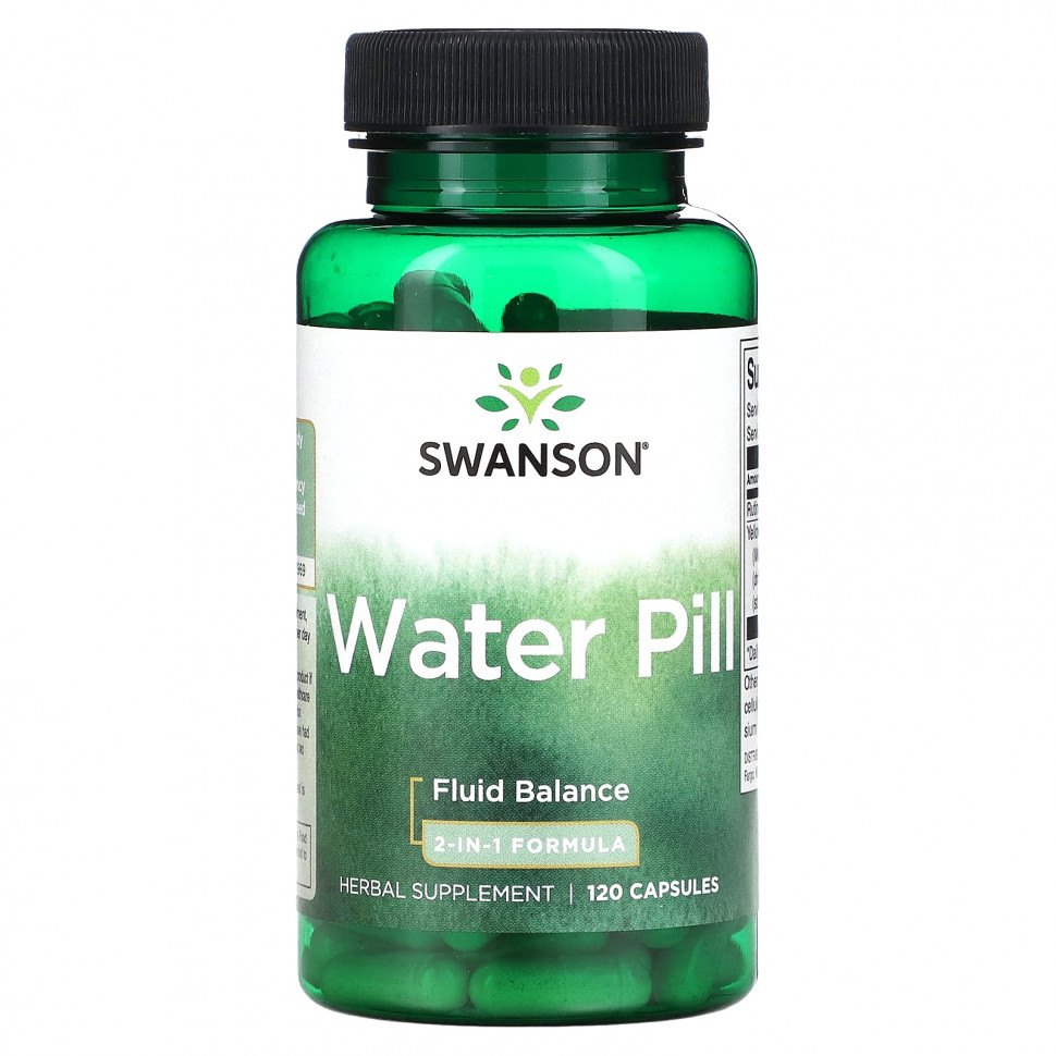   (Iherb) Swanson, Water Pill,  2--1, 120     -     , -, 