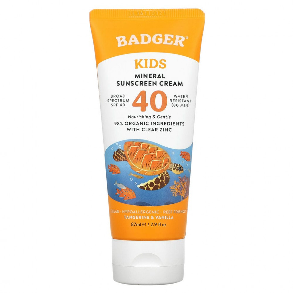   (Iherb) Badger Company, Clear Sport,  ,    ,   SPF 40,   , 87  (2,9 . )    -     , -, 