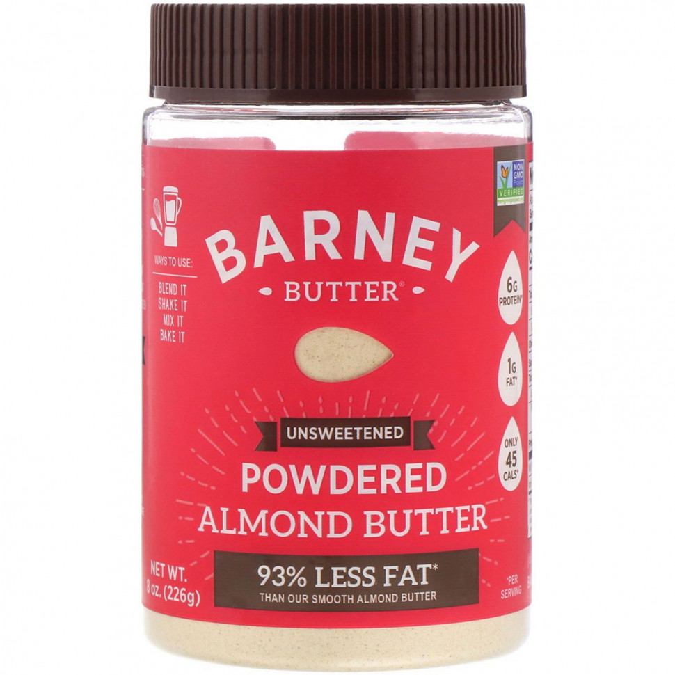   (Iherb) Barney Butter, Powdered Almond Butter, Unsweetened, 8 oz (226g)    -     , -, 