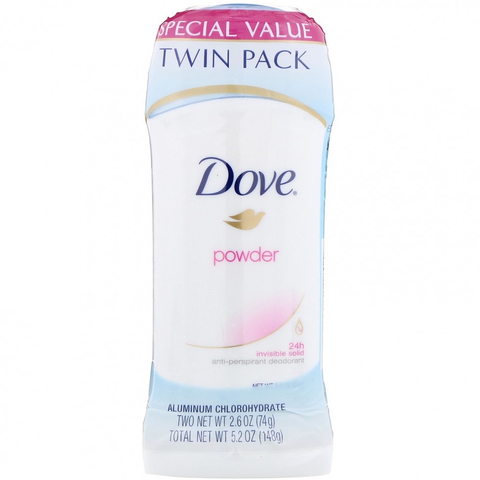   (Iherb) Dove, Invisible Solid Deodorant, , 2 .  , 74  (2,6 )    -     , -, 