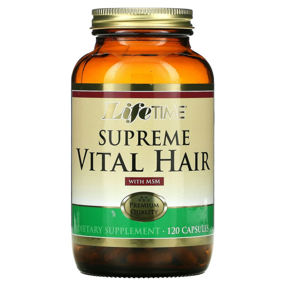   (Iherb) LifeTime Vitamins, Supreme Vital Hair  MSM, 120     -     , -, 