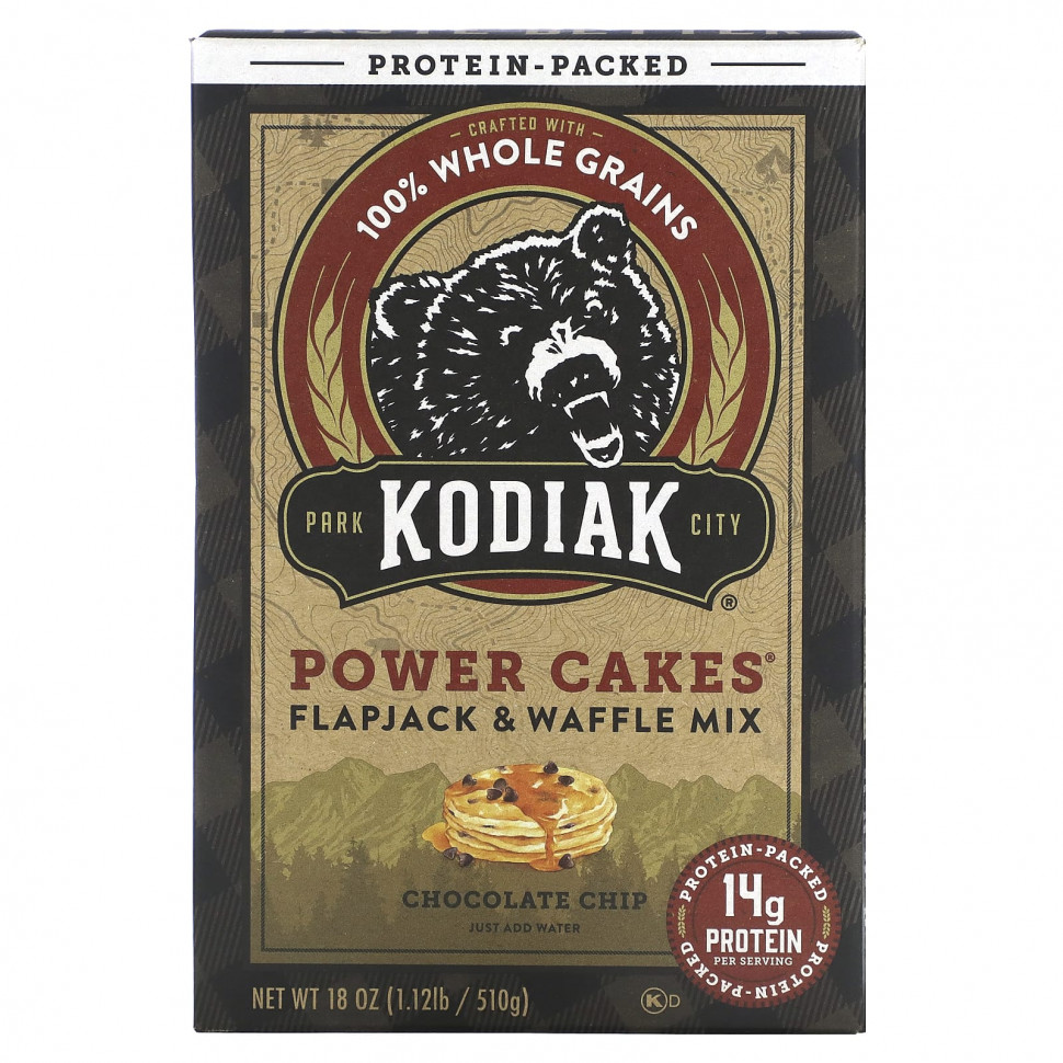   (Iherb) Kodiak Cakes, Power Cakes,     ,   , 510  (18 )    -     , -, 