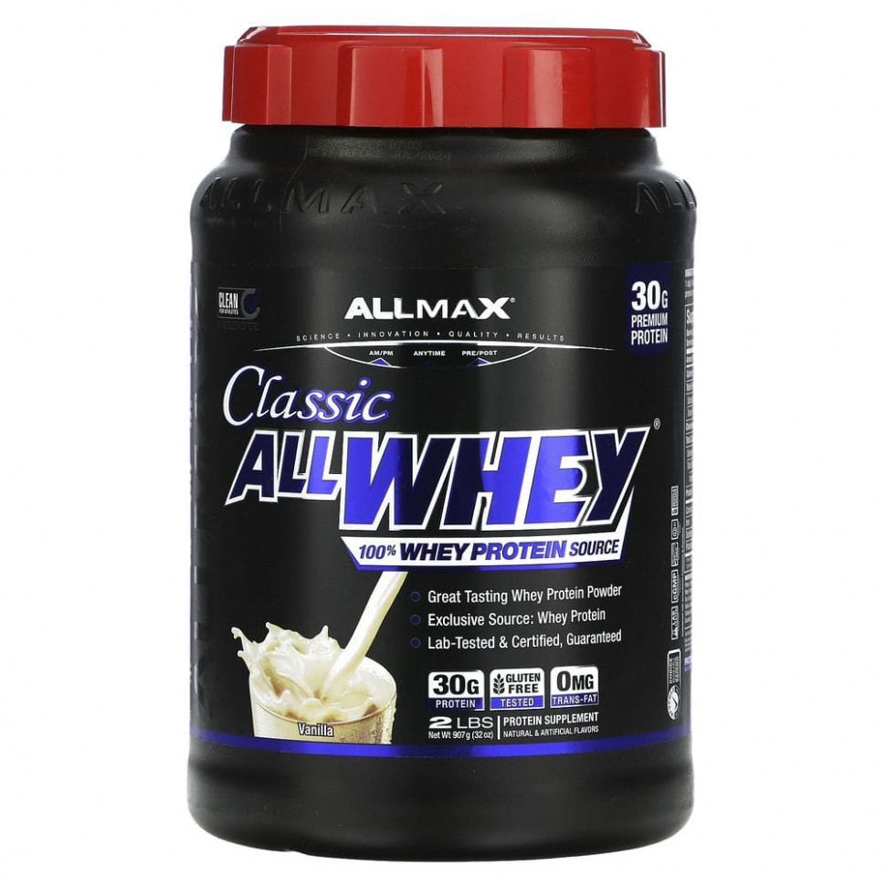   (Iherb) ALLMAX Nutrition, AllWhey Classic, 100%  ,  , 2  (907 )    -     , -, 
