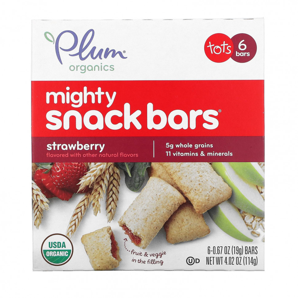   (Iherb) Plum Organics, Mighty Snack Bars,  ,  , 6   19  (0,67 )    -     , -, 