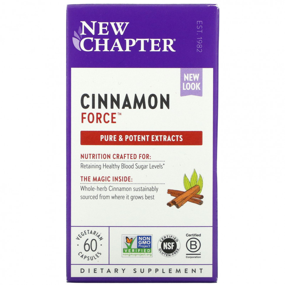   (Iherb) New Chapter, Cinnamon Force, 60      -     , -, 