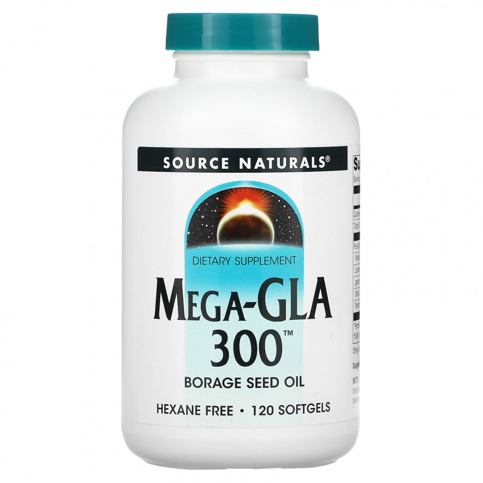   (Iherb) Source Naturals, Mega-GLA 300, 120      -     , -, 
