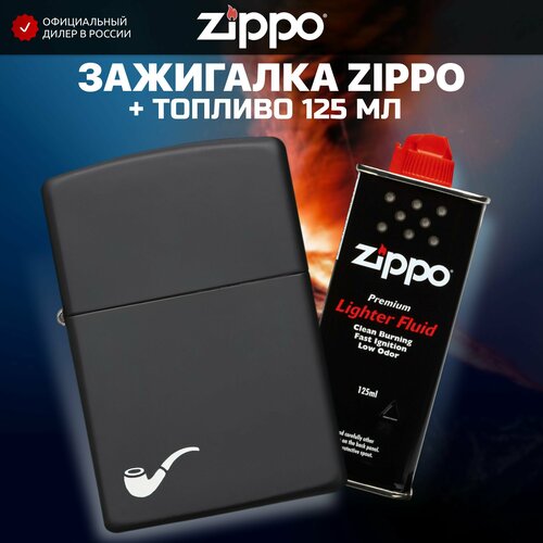    ZIPPO 218PL Pipe Black Matte +     125    -     , -, 