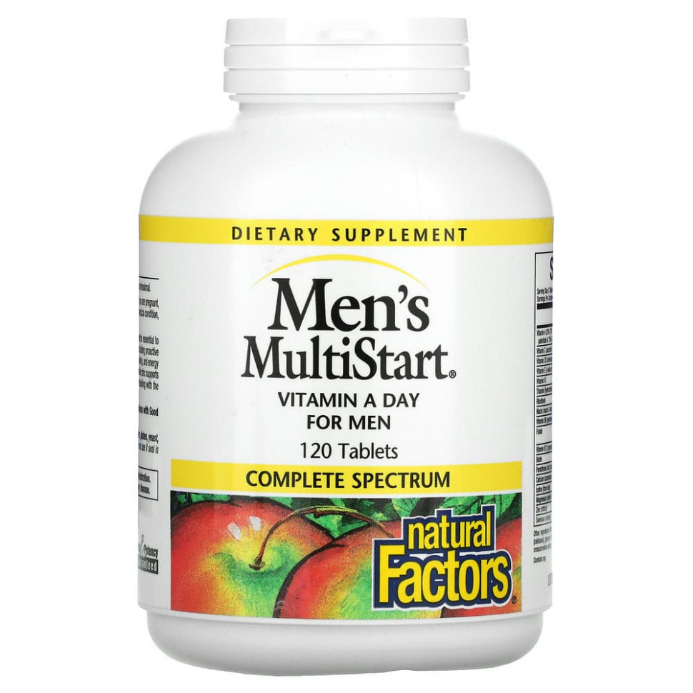 ���� ������ (Iherb) Natural Factors, Men's MultiStart, ���������� �������� ��� ������, 120 ��������, ������ �� 3910 ���