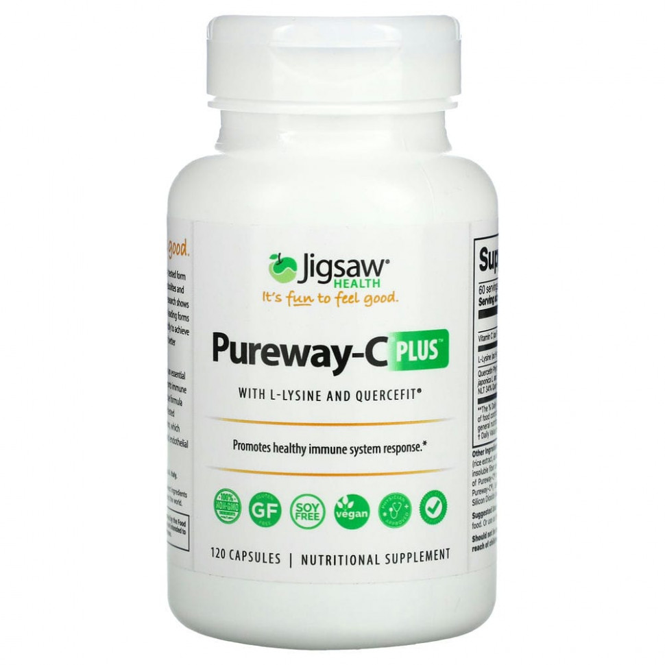 ���� ������ (Iherb) Jigsaw Health, Pureway-C Plus � L-������� � Quercefit, 120 ������, ������ �� 4860 ���