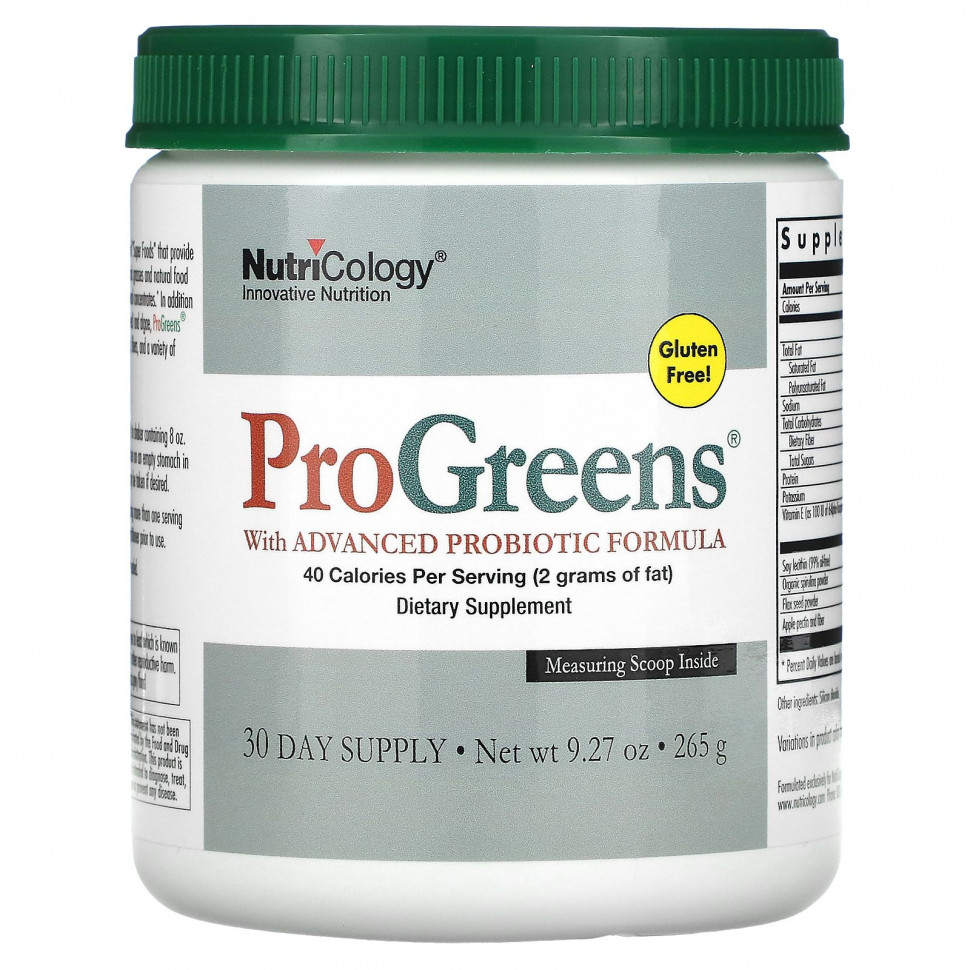 ���� ������ (Iherb) Nutricology, ProGreens � ���������� �������� � ������������, 265 � (9,27 �����), ������ �� 11950 ���