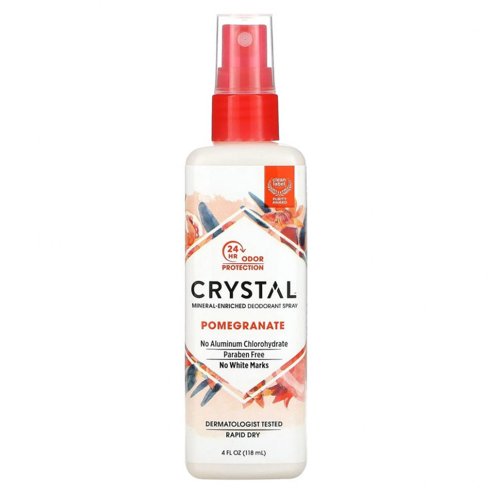���� ������ (Iherb) Crystal Body Deodorant, ����������� ���������� ����������, ������, 118 �� (4 ����. �����), ������ �� 1180 ���