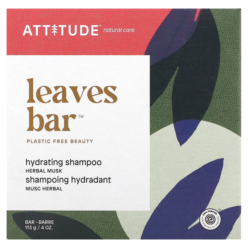   (Iherb) ATTITUDE, Leaves Bar,    ,  , 113  (4 )    -     , -, 