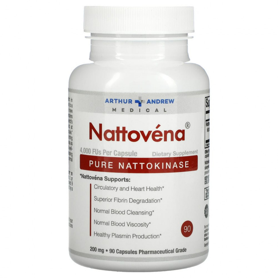   (Iherb) Arthur Andrew Medical, Nattovena,  , 200 , 90     -     , -, 