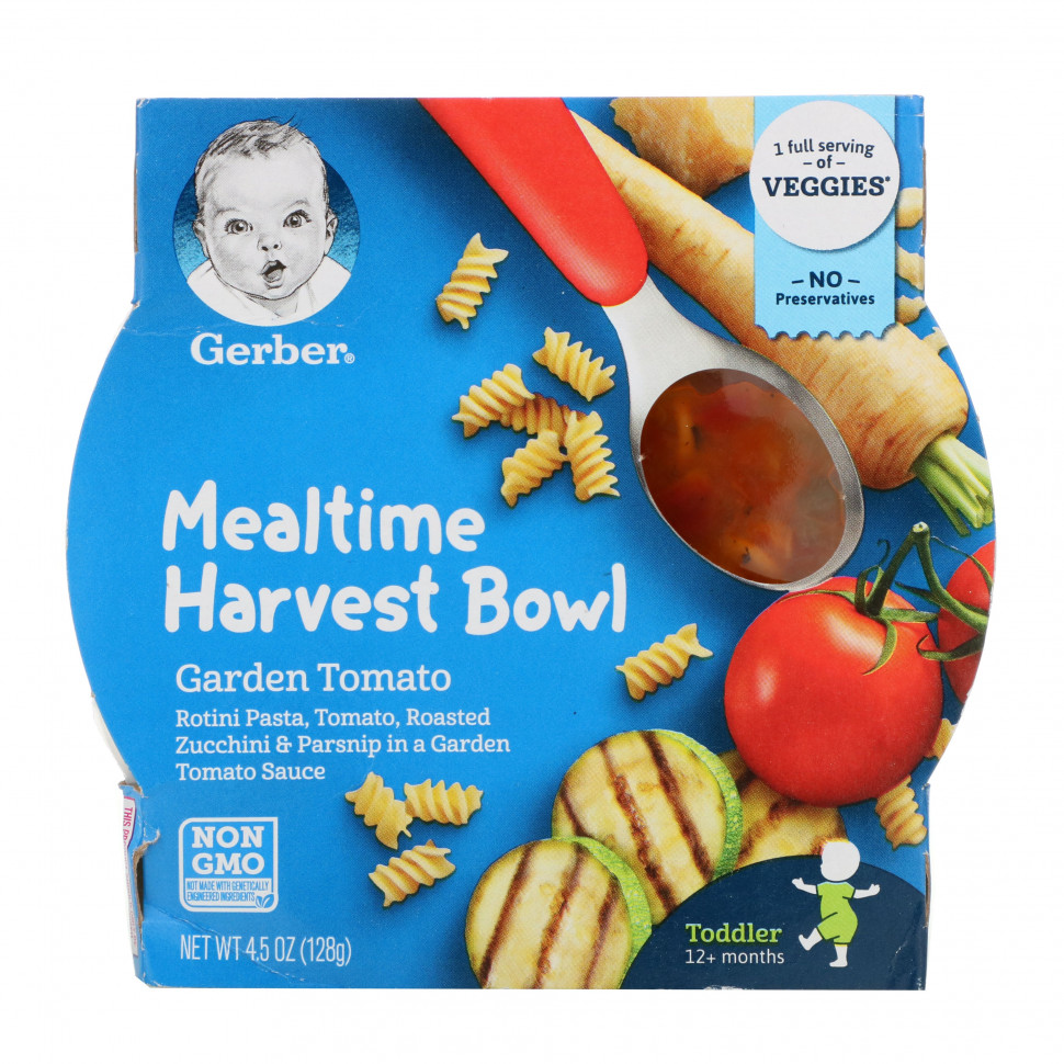   (Iherb) Gerber, Mealtime Harvest Bowl,    12 ,  , 128  (4,5 )    -     , -, 