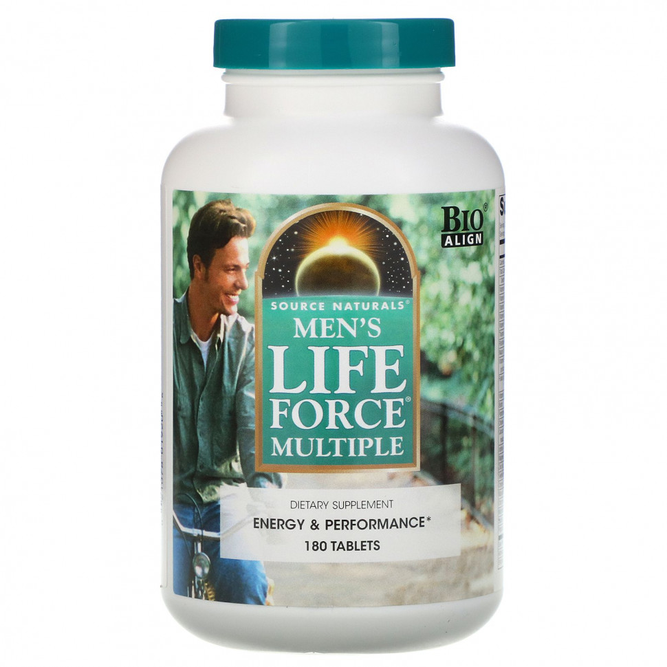   (Iherb) Source Naturals, Men's Life Force Multiple, 180     -     , -, 