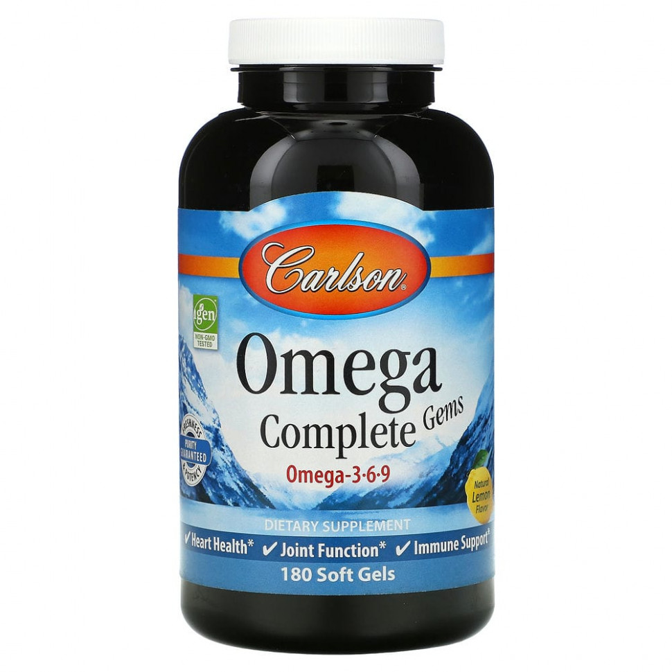   (Iherb) Carlson Labs, Omega Complete Gems, 180     -     , -, 