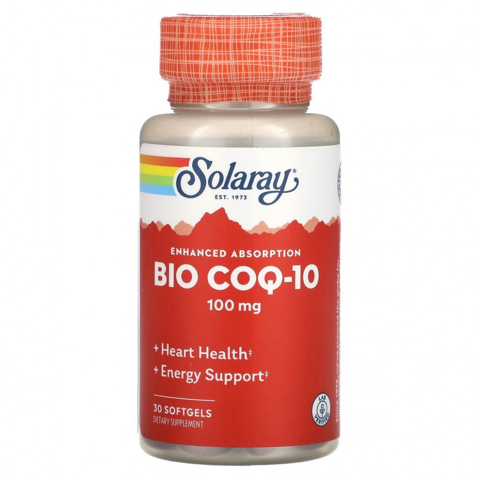 ���� ������ (Iherb) Solaray, Bio COQ-10, 100 ��, 30 ������ ��������, ������ �� 2330 ���