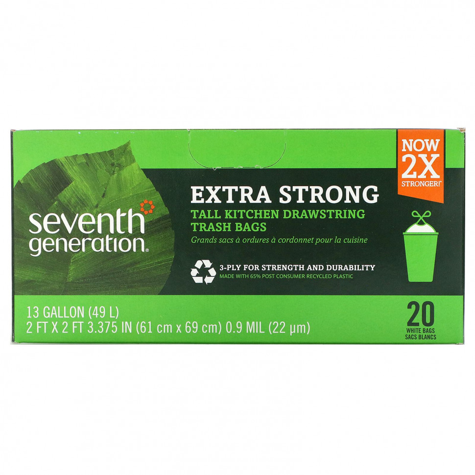 ���� ������ (Iherb) Seventh Generation, ������� �������� ����� ��� ������ �� �������, ����� �������, �����, 20 ������� �� 49 � (13 ��������), ������ �� 1680 ���