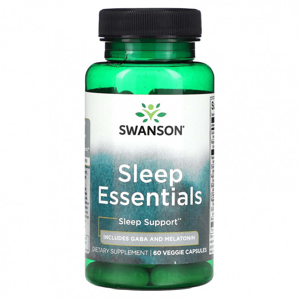 ���� ������ (Iherb) Swanson, Sleep Essentials, 60 ������������ ������, ������ �� 1240 ���