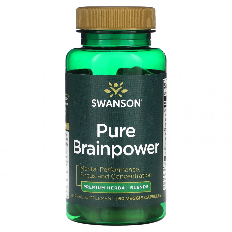   (Iherb) Swanson, Pure Brainpower, 60      -     , -, 