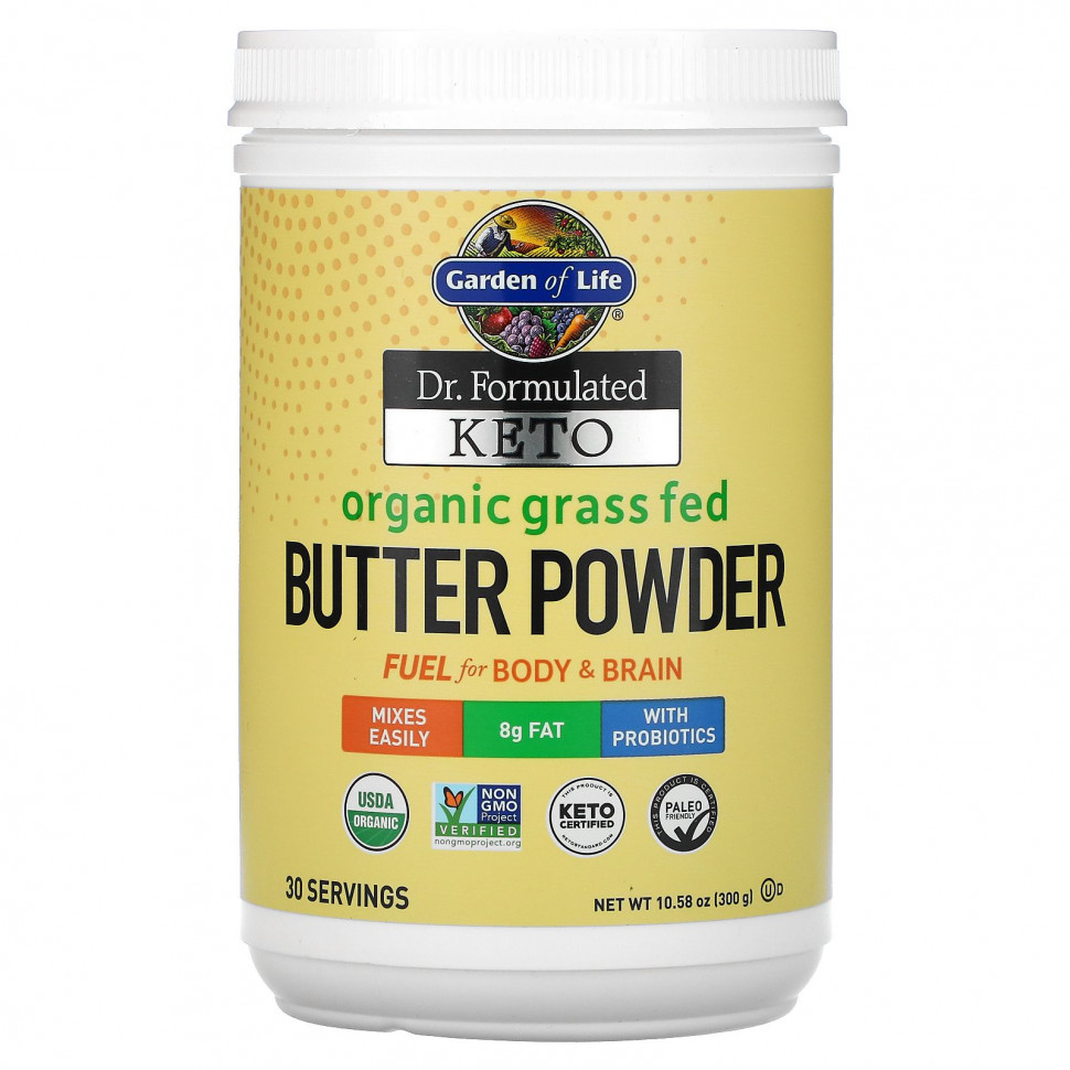 ���� ������ (Iherb) Garden of Life, Dr. Formulated Keto, ������� �� ������������� ���������� ����� �� ������ ����� ��������� �������, 300 � (10,58 �����), ������ �� 6110 ���