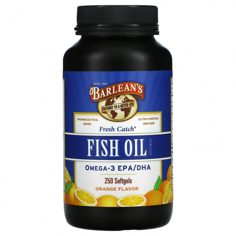 ���� ������ (Iherb) Barlean's, Fresh Catch, ������� � ������ �����, �����-3 ���/���, �� ������ ���������, 250 ������ ����������� ������, ������ �� 5040 ���
