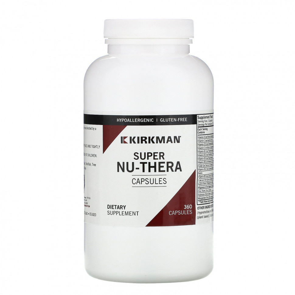   (Iherb) Kirkman Labs, Super Nu-Thera, 360     -     , -, 