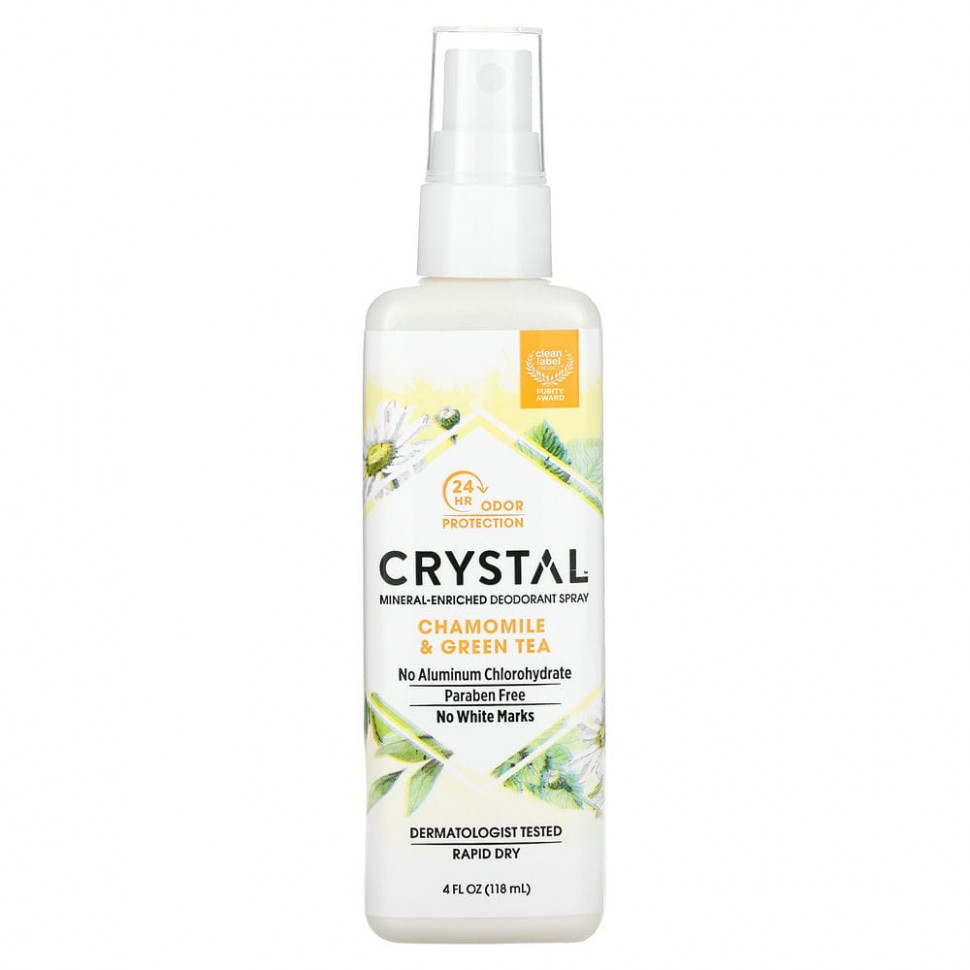 ���� ������ (Iherb) Crystal Body Deodorant, ����������� ����������-����� � �������� � ������� ����, 118 �� (4 ������ �����), ������ �� 1180 ���