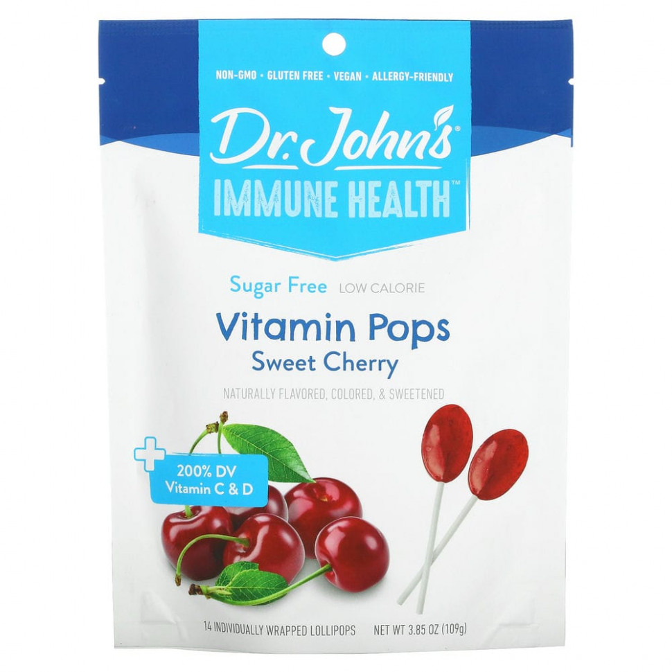   (Iherb) Dr. John's Healthy Sweets, Immune Health,    , + 200%    C  D, ,  , 14      , 109  (3,85 )    -     , -, 