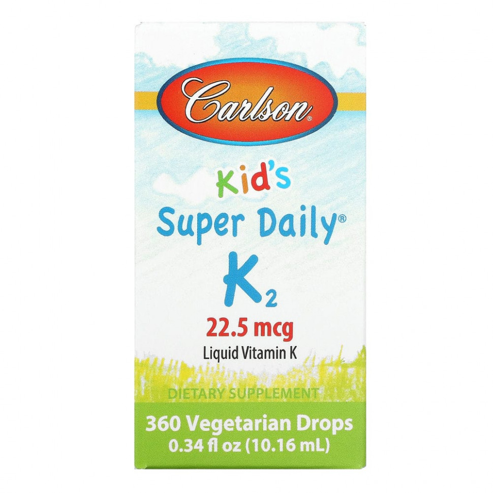   (Iherb) Carlson Labs, Super Daily K2  , 22,5 , 10,16  (0,34 . )    -     , -, 