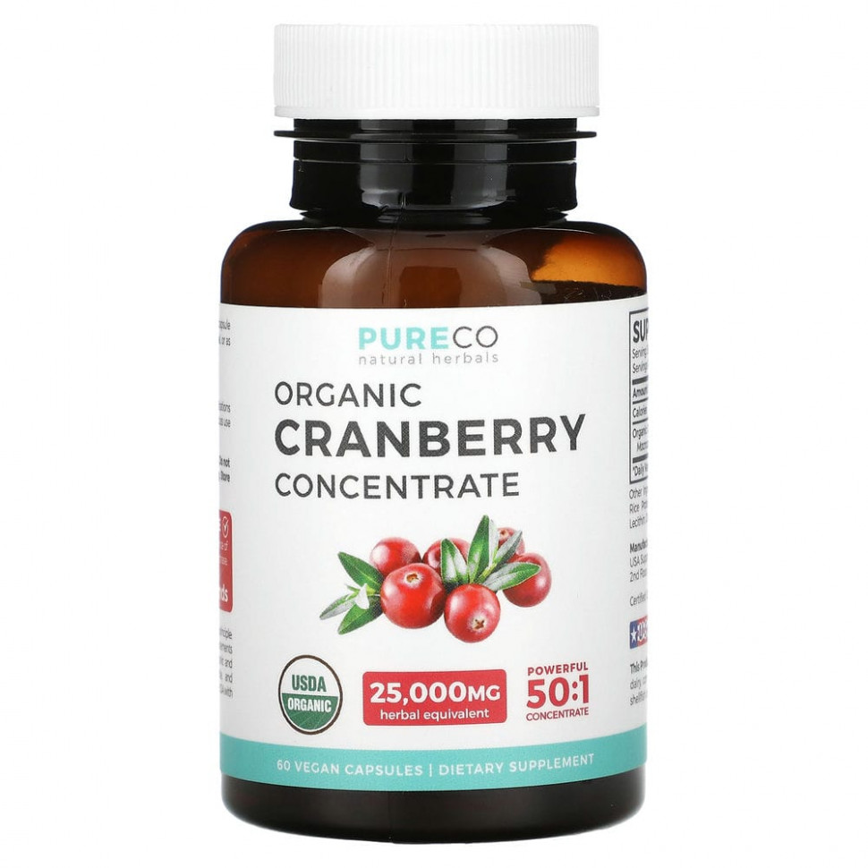 ���� ������ (Iherb) Pure Co., Natural Herbals, ���������� ������������ ������, 60 ��������� ������, ������ �� 2750 ���