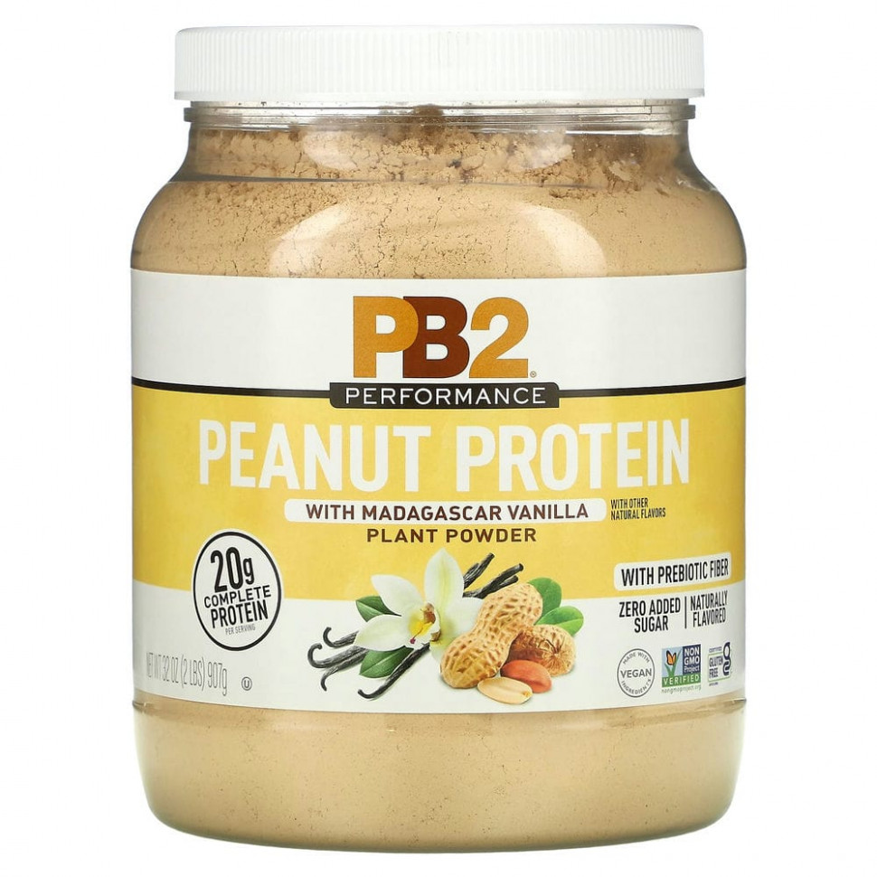 ���� ������ (Iherb) PB2 Foods, Performance, ���������� ������� � �������������� �������, 907 � (2 �����), ������ �� 5330 ���