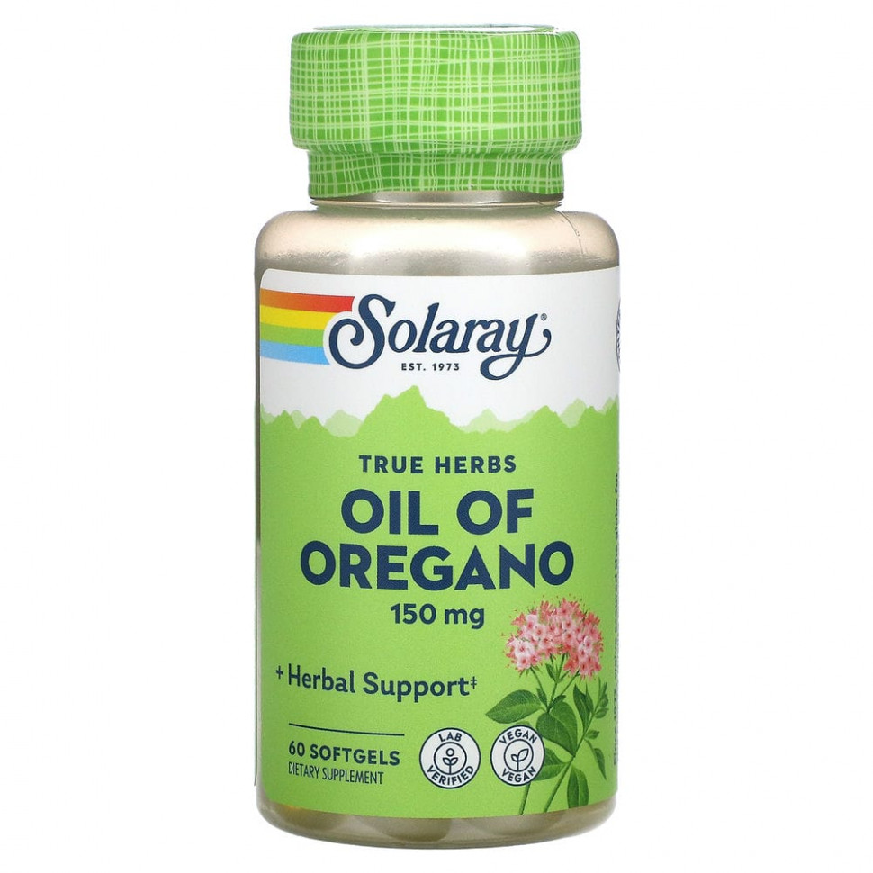 ���� ������ (Iherb) Solaray, ����� �������, 150 ��, 60 ��������� ������, ������ �� 1570 ���
