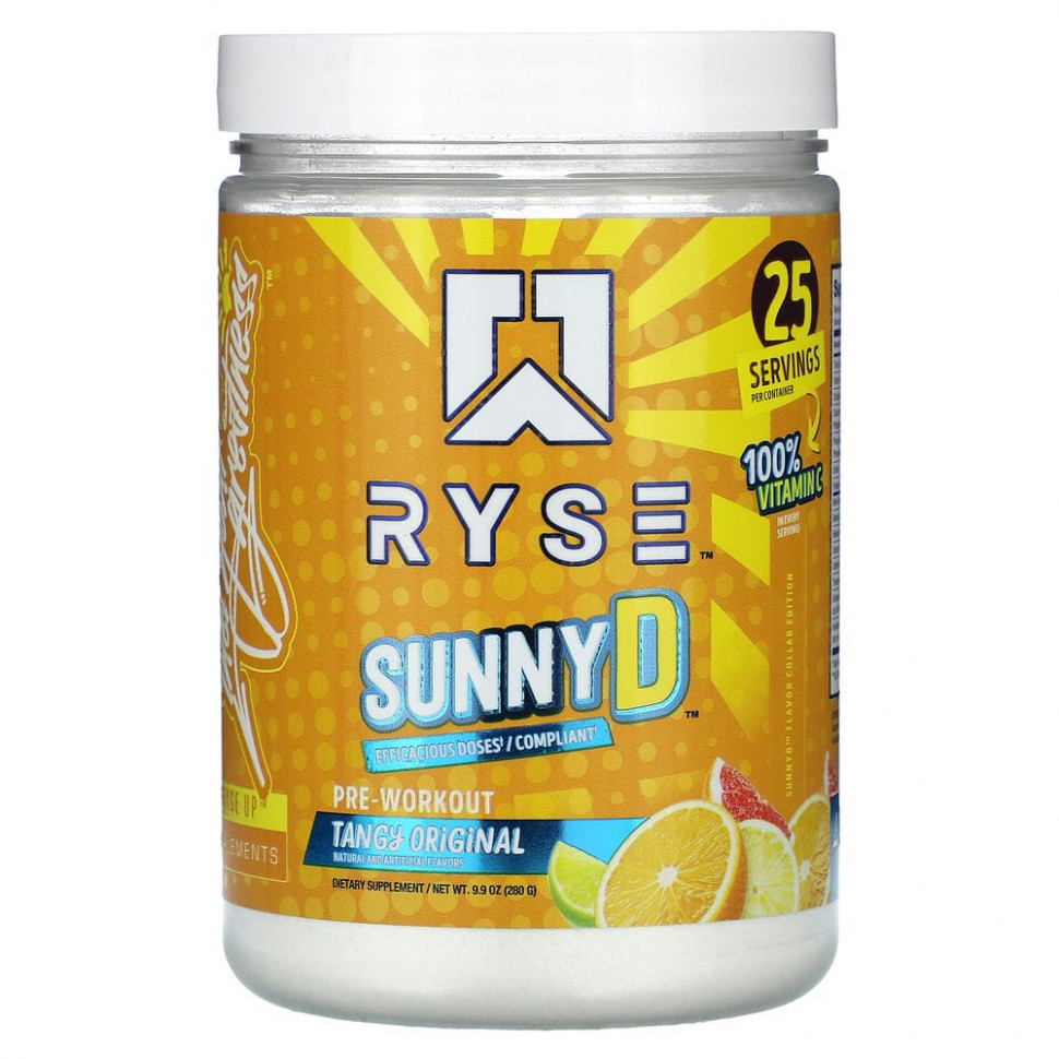   (Iherb) Ryse Supps, Pre-Workout, Sunny D,  , 280  (9,9 )    -     , -, 