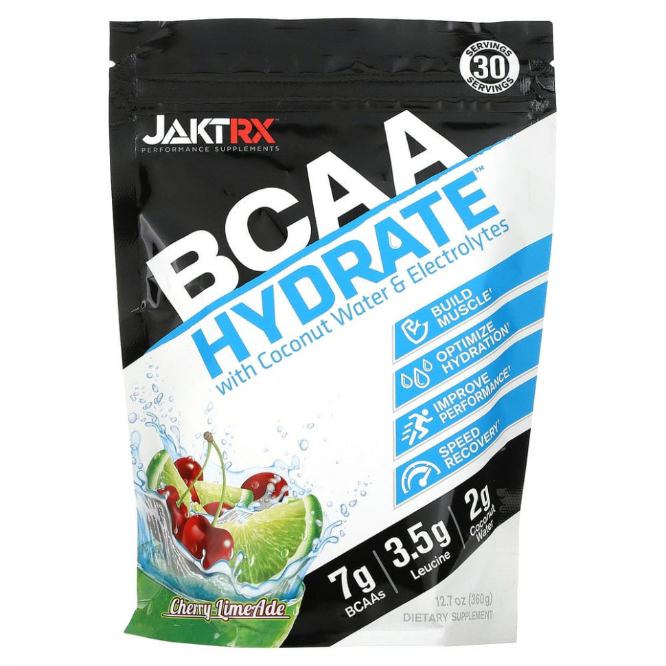   (Iherb) JAKTRX, BCAA Hydrate     ,  , 360 (12,7 )    -     , -, 