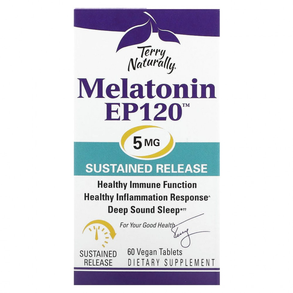   (Iherb) Terry Naturally, Melatonin EP120, 5 , 60      -     , -, 