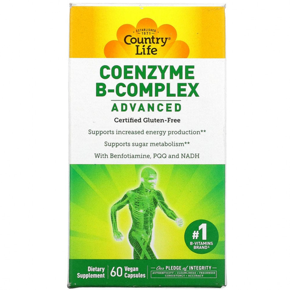 ���� ������ (Iherb) Country Life, �������� ��������� ������ B, ���������� �������, 60 ��������� ������, ������ �� 4480 ���