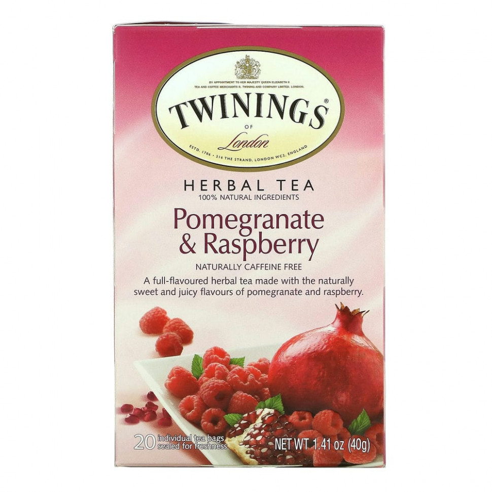 ���� ������ (Iherb) Twinings, �������� ���, ������ � ������, ��� �������, 20 ������ ���������, 40 � (1,41 �����), ������ �� 1130 ���
