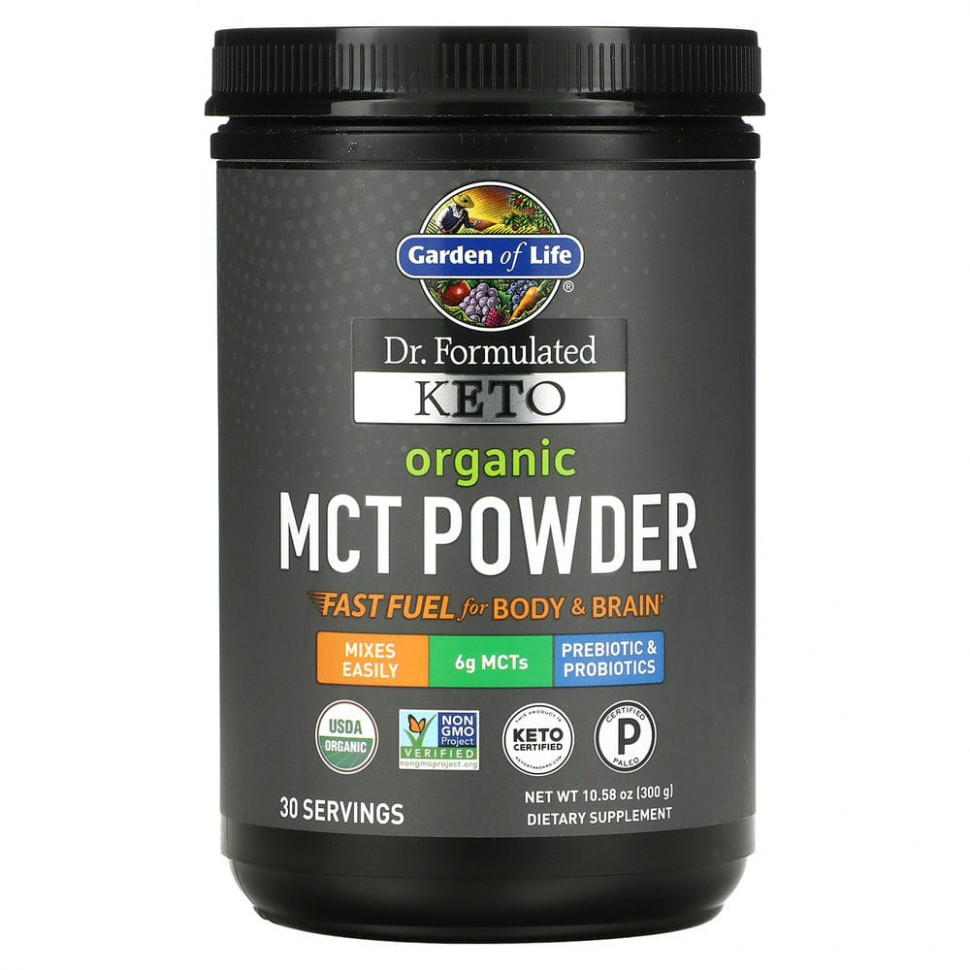   (Iherb) Garden of Life, Dr. Formulated Keto,   MCT, 300  (10,58 )    -     , -, 