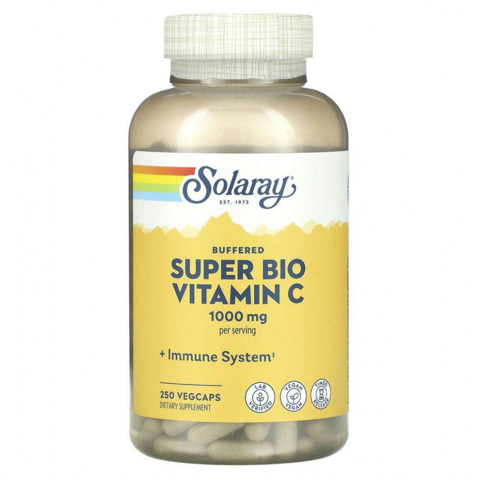   (Iherb) Solaray, Super Bio Vitamin C,  C  , 250      -     , -, 