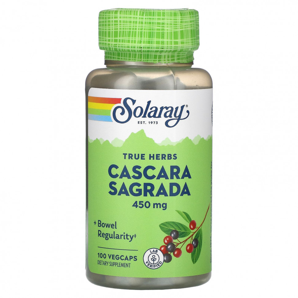 ���� ������ (Iherb) Solaray, �������, 450 ��, 100 ������ VegCaps, ������ �� 1310 ���
