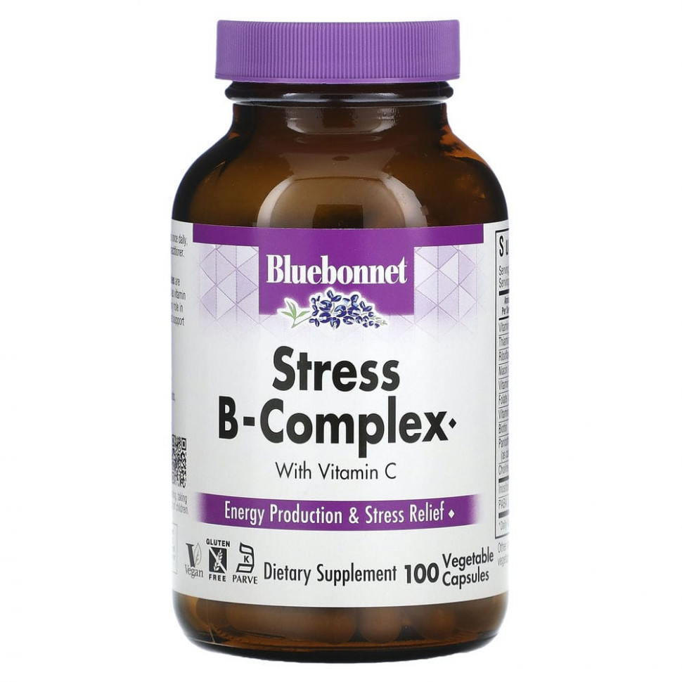 ���� ������ (Iherb) Bluebonnet Nutrition, Stress B-Complex, 100 ������������ ������, ������ �� 4980 ���