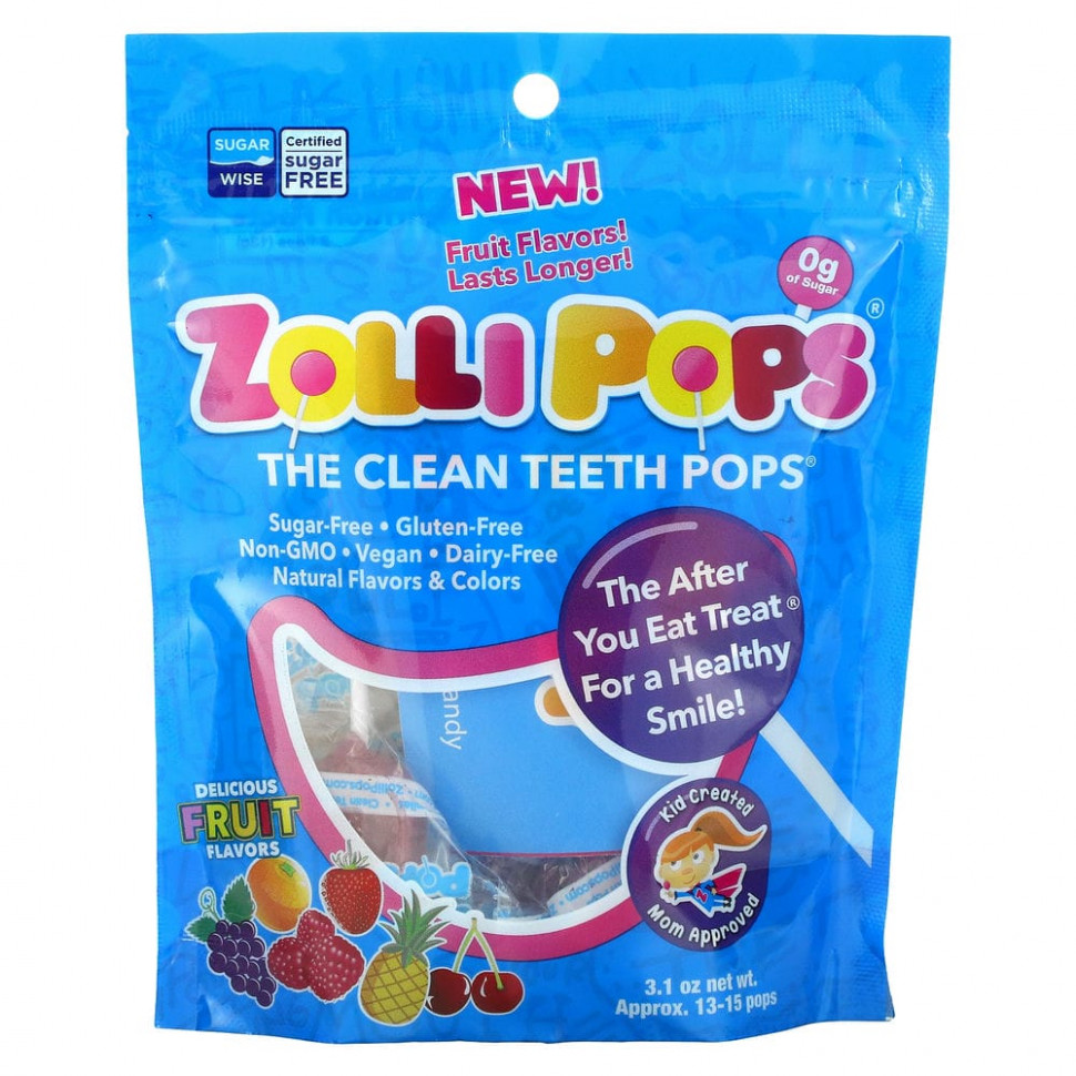 ���� ������ (Iherb) Zollipops, ������� ��� ������ ����� �� ������ �������, �����. 13�15 ��������, 88 � (3,1 �����), ������ �� 1360 ���