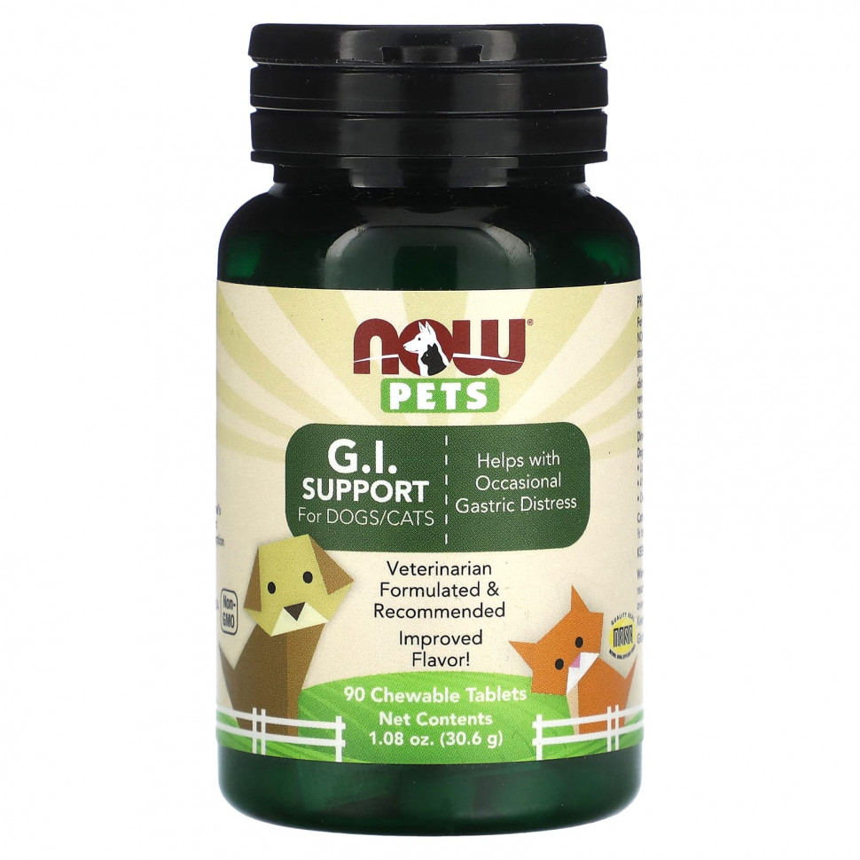   (Iherb) NOW Foods, Pets,  - ,    , 90  , 30,6  (1,08 )    -     , -, 