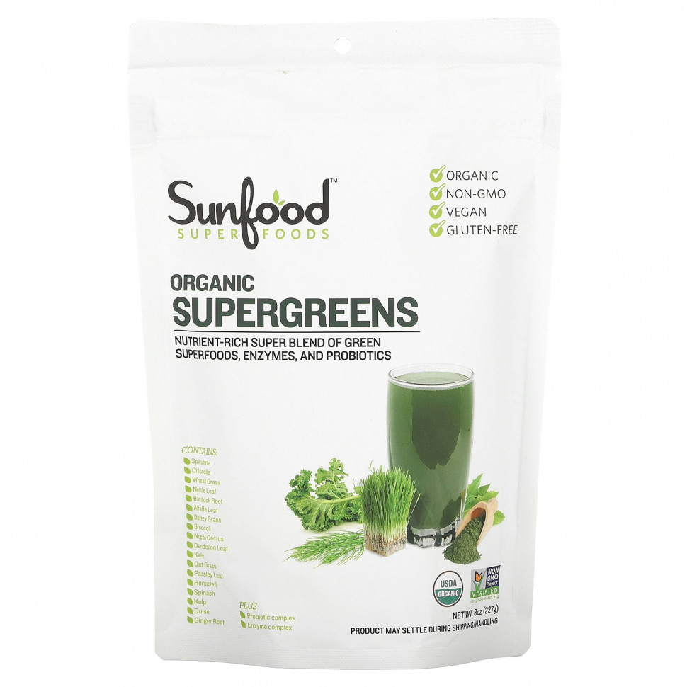 ���� ������ (Iherb) Sunfood, ������������ �����������, 227 � (8 �����), ������ �� 4920 ���
